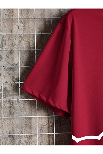 Revasser Unisex Women's/Men's Teddy Bear Colorful Custom Printed Oversize Cotton Crew Neck Combed Cotton T-Shirt