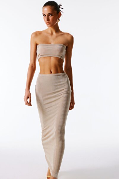 Love On Friday KELLER Üç Taraflı Giyilebilen Triko Elbise (Gri)