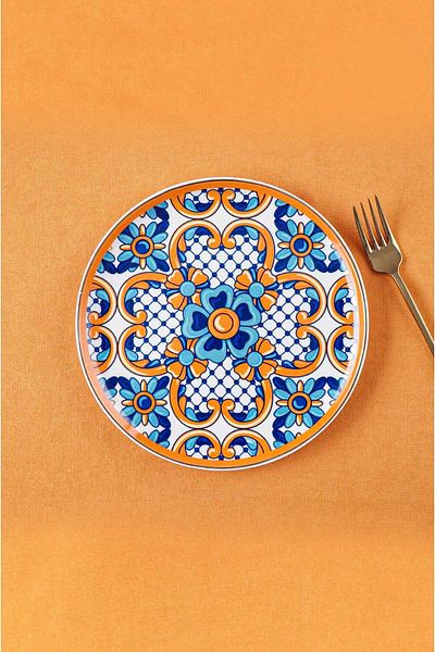 ACAR Stella Porcelain 6-Piece Cake Plate - 19 cm