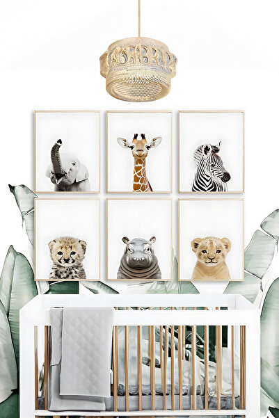 Artavessa 6 Parça Çerçeve Görünümlü Mdf Tablo Seti