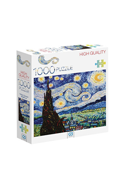 CA Games Yıldızlı Gece 1000 Parça 2,2mm Kalınlık 48x68cm Profesyonel Hobi Puzzle Yapboz Serisi