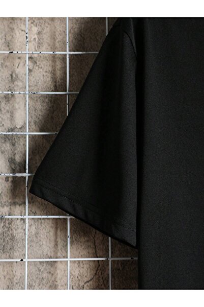 Revasser Unisex Γυναικείο/Ανδρικό αρκουδάκι πολύχρωμο, ειδικά εμπριμέ, βαμβακερό χτενισμένο μπλουζάκι με λαιμόκοψη