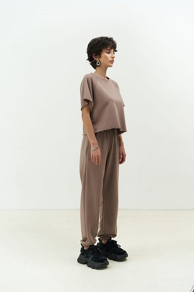 MAİ COLLECTİON Vero Barna Szürke Crop tréningruha szett