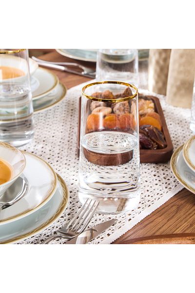 Rakle Avantgarde Gold 6-piece Glass Set - 540 ml