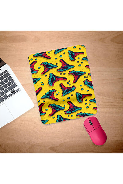 UcuruStore Κίτρινο Mouse Pad με βάρος και στήριξη καρπού