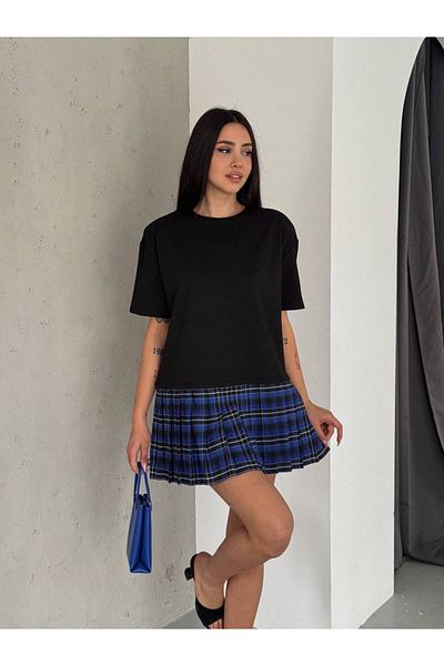 Noa Noa Λεπτομερές φόρεμα με πλισέ φούστα