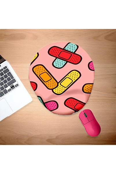 UcuruStore Pad pentru mouse cu suport pentru încheietura mâinii, cu bandaje c...