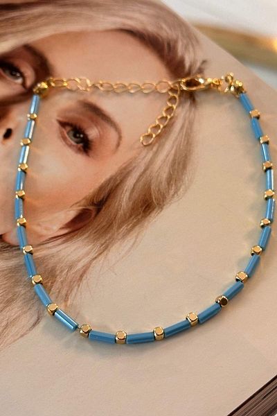 Trendy Butik خلخال من الذهب الفيروزي