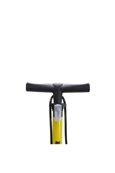 T.Concept Yellow B Man Durable - Pressure Gauge Floor Pump