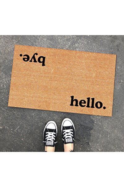 OLUNCA Covoraș de ușă și interior pentru casă Hello Bye Design 45x75 Cm