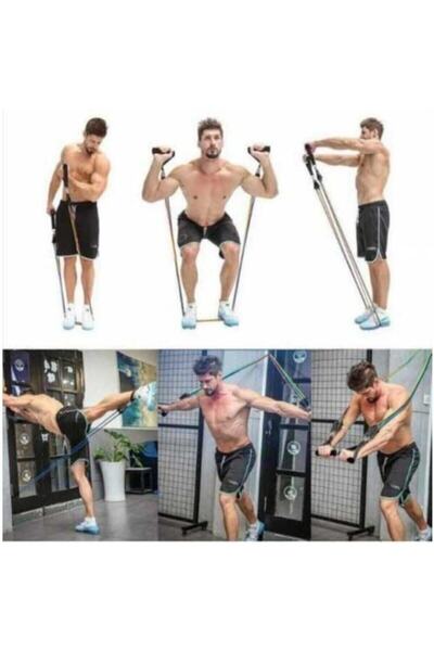 MEDITERIAN 120 см 11-частен комплект ленти за упражнения с съпротивление, чер...