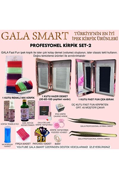 gala smart İPEK KİRPİK FULL SET 2
