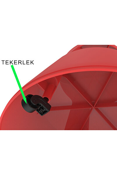 Diseno Basamaklı Kaymaz Tabure Tekerlek Takımı (3 Adet)