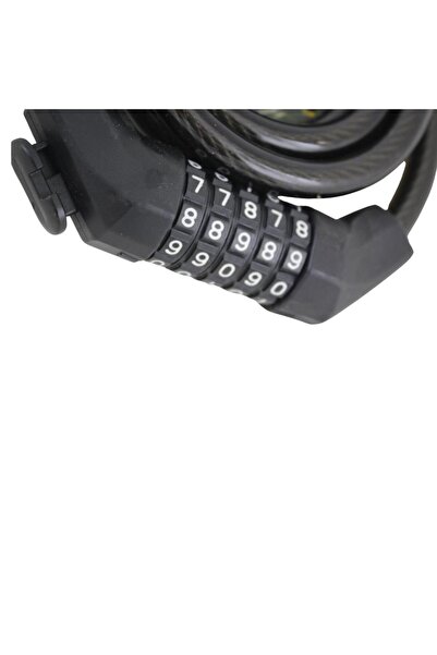 T.Concept Tonyon Durable - 5 Combination Strengthened Steel Rope Bicycle Lock 12x150 Cm