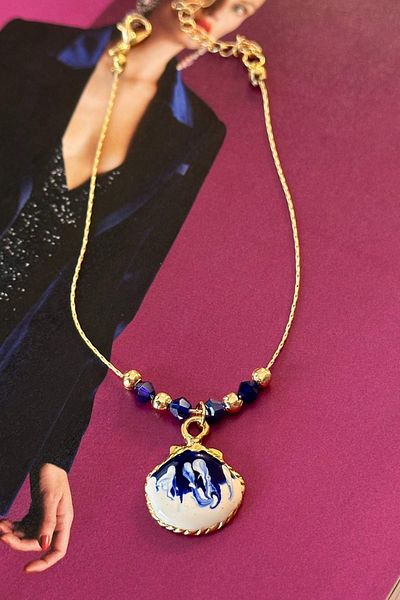 Trendy Butik خلخال نموذج المحار الفيروزي