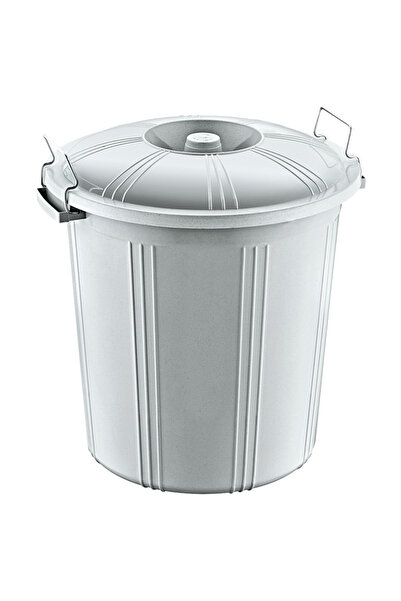 NESS AVM 25 Lt Kapaklı Yuvarlak Plastik Büyük Boy Çöp Kovası Su Et Kovası Bal...