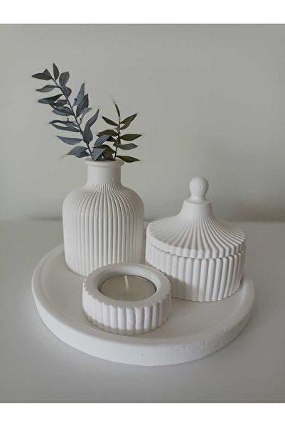 ALSARE Özel Tasarım Vazo, Mumluk Seti