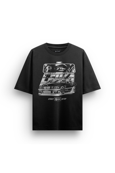 WooWoo Tricou oversize unisex ''Bmw E46 Race Setup''