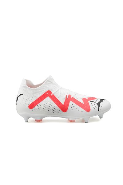 Puma Men's Wet/Soft Grass Floor Football Shoes - Future Match Mx Sg White