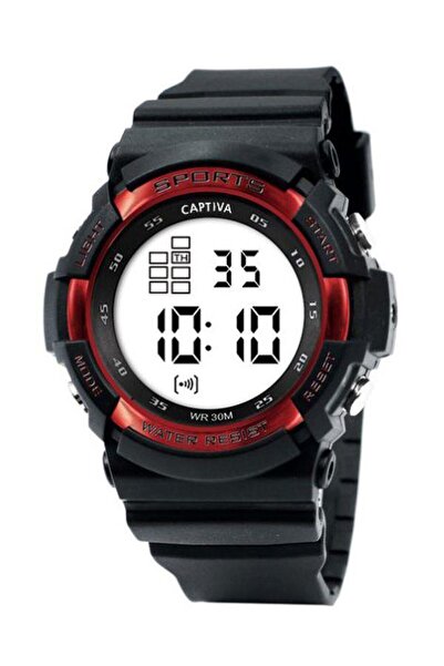 captiva 30 m Water Resistant Digital Alarm-Stopwatch-LED Light Sports Case Ch...