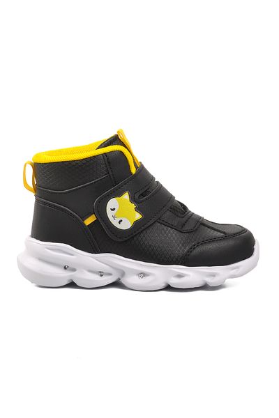 AYAKMOD Παιδικά αθλητικά μποτάκια Riwi-p Black Velcro