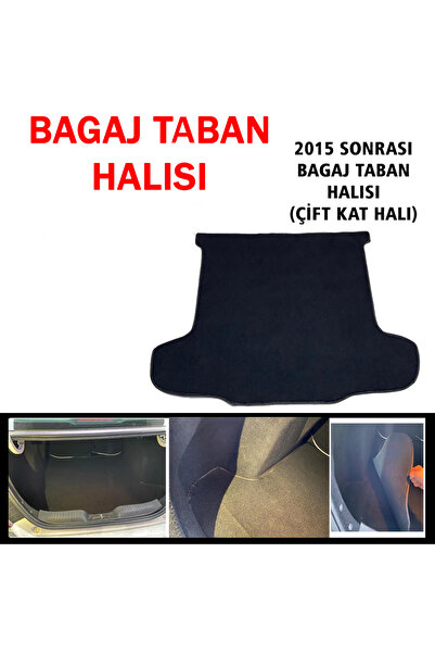 RS AUTO AKSESUAR Fiat Egea 2015–2025 Uyumlu Bagaj Taban Halısı (Aynı Kasa)