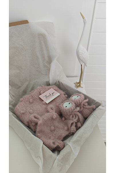 Sincabın Düşleri Welcome Baby Newborn Baby Gift Set Box Hospital Discharge Kn...