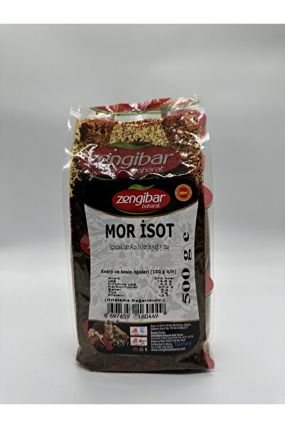 zengibar baharat Mor İsot Biber (Urfa Tipi) 500gr