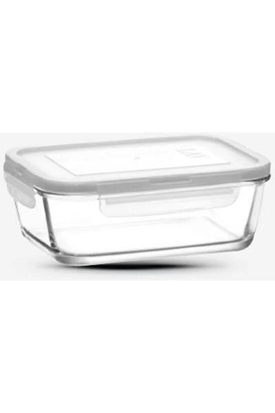 Lava Lava Glass Lockable Storage Container 800cc-New Series Rectangular Glass Storage Container