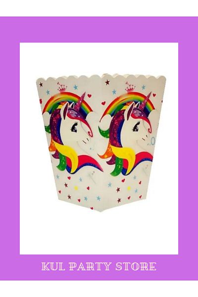 FOKUL 8 Unicorn Corn Boxes - Birthday Concept