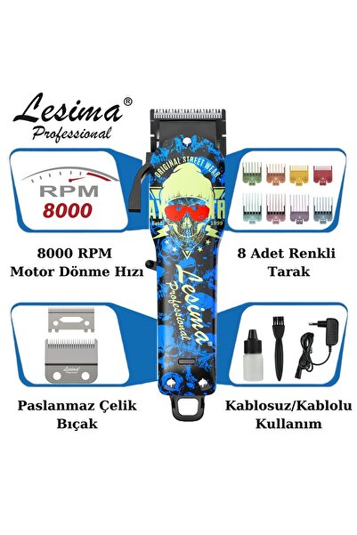 Lesima Ls-1000 Vortex Serisi Professional Model Saç Sakal Tıraş Makinesi