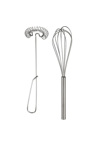 IKEA Beater Set of 2 Stainless Steel Whisk IDEALISK