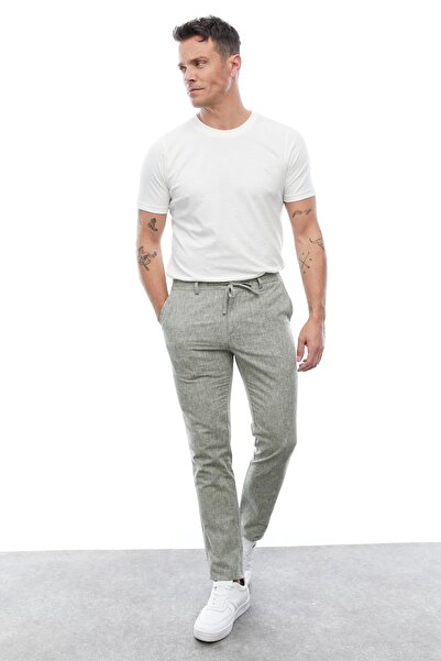 PAULMARK MEN'S JOGGER SIDE WAIST ELASTIC TROUSERS 3732J