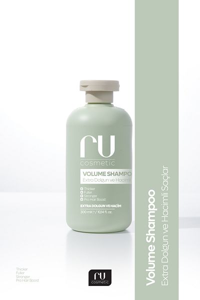 ru cosmetic Volume Aid (Volume Shampoo) Pro Hair Boost,Fuller,Stronger 300 ml