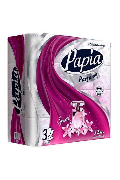 Papia Tuvalet Kağıdı 3 Katlı Kokulu 32 Li X 3 Adet