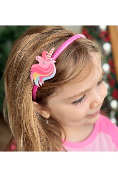 QUEEN AKSESUAR Coroană cu pieptene anti-alunecare, importată, cu unicorn 3D, ...