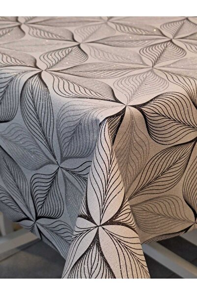 Başak Ev Tekstili Linen Textured GlitterPVCTable Cloth