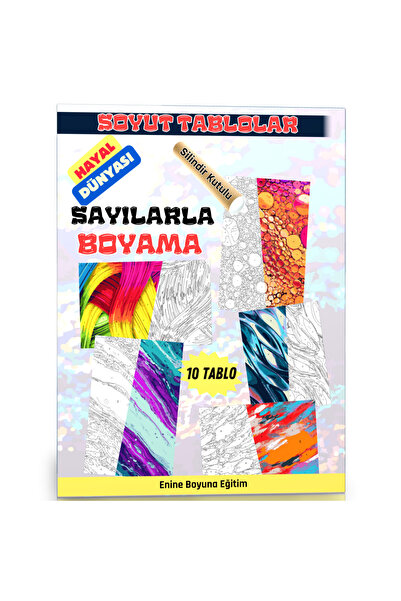 Enine Boyuna Eğitim Sayılarla Boyama Soyut Tablolar Hayal Dünyası (10 Farklı ...