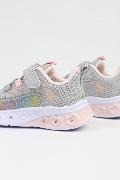 Benetton Gray Lighted Children's Sneakers - BNI-10124