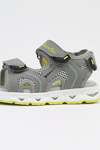 Benetton Gray Lighted Children's Sports Shoes - Imported Bni-10118