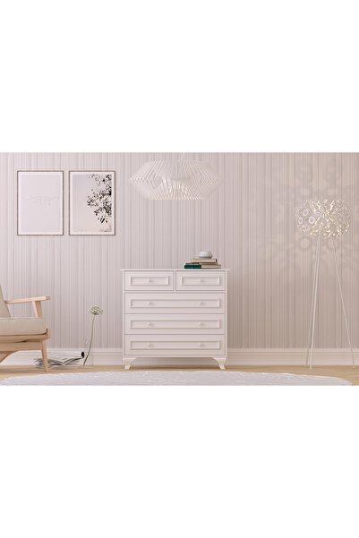 Rabi Lina Country Çok Amaçlı 5 Çekmeceli Şifonyer