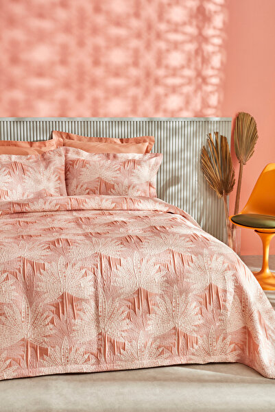 Karaca Home Reilla Double Bedspread Powder
