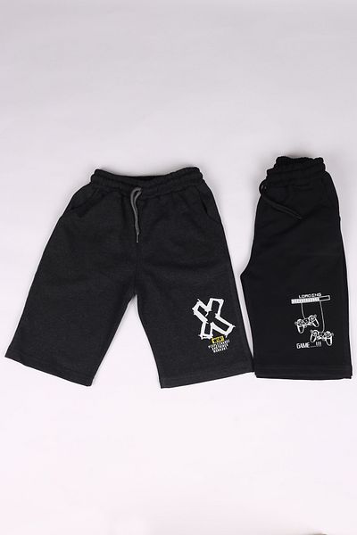 Çiggo Kids Pachet de 2 pantaloni scurți de buzunar cu imprimeu pentru băieți/Capris