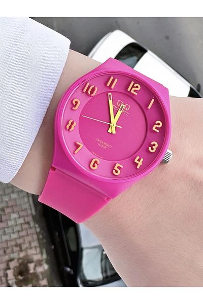 Q&Q  Women's Waterproof Plastic Cord Wristwatch