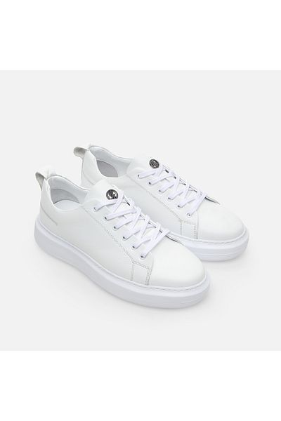 Hotiç Pantofi casual pentru bărbați din piele naturală albă