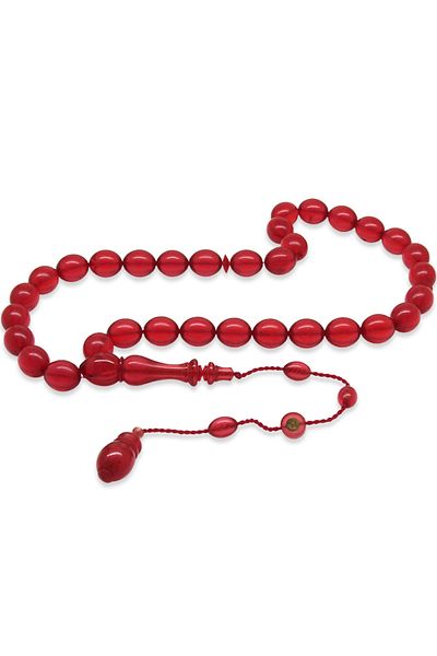 Tesbihane Special Cut Pomegranate Flower Color Catalin Rosary with System, Each of the Master Workmanship