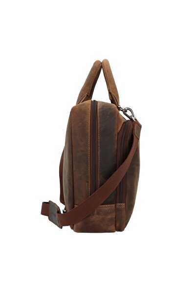 Plevier Colmar Aktentasche Leder 40 cm Gesicht Computer