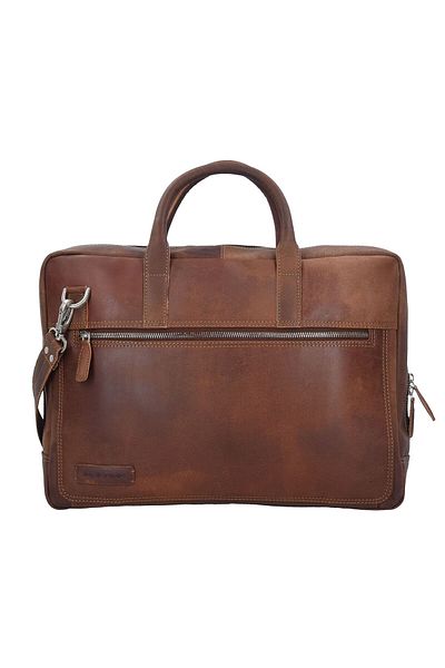Plevier 41 cm Leder Aktentasche – Serie 30er, Laptop Fach