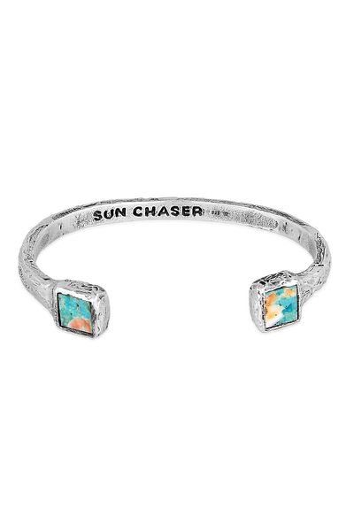 HAZE & GLORY Armband Türkis Kupfer Edelstein Armreif - Sun Chaser