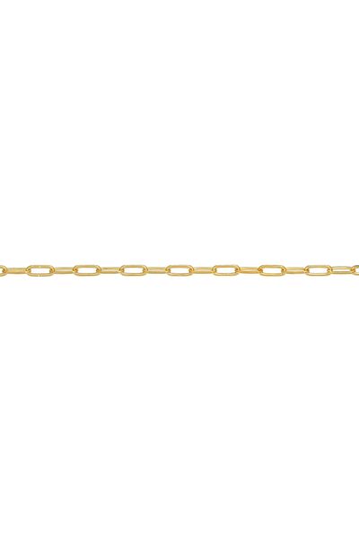ELLI Kolye Bayan Bağlantılar Oval Kaba Temel Zincir Minimal Trend 925 Ayar Gümüş